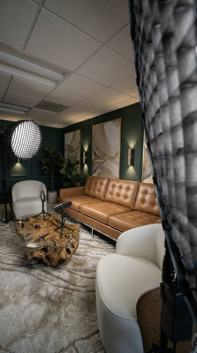 The green studio set